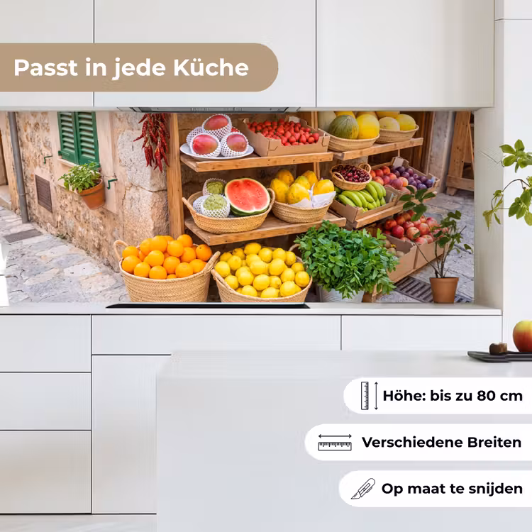 Küchenrückwand - Obst – Markt – Frisch - Fruit - Markt - Vers keuken achterwand 2 middel