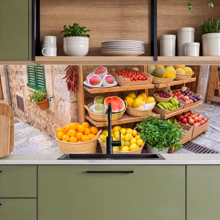 Küchenrückwand - Obst – Markt – Frisch - Fruit - Markt - Vers keuken achterwand 2 middel
