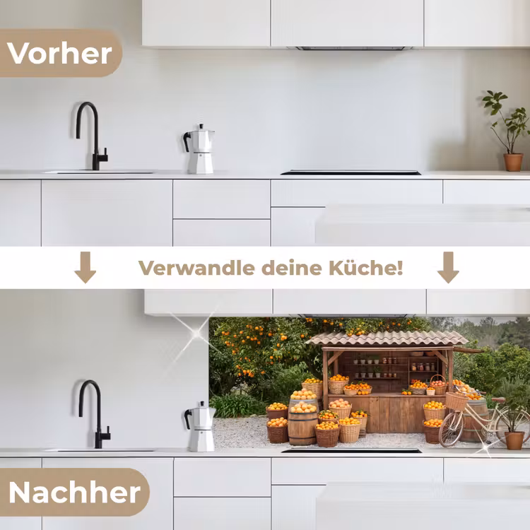 Küchenrückwand - Obst – Markt – Ländlich - Fruit - Markt - Landelijk keuken achterwand 2 middel