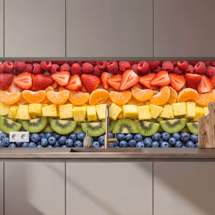 Fruit - Regenboog - Gezond - Kleurrijk keuken achterwand 2 middel zz_3dshopping