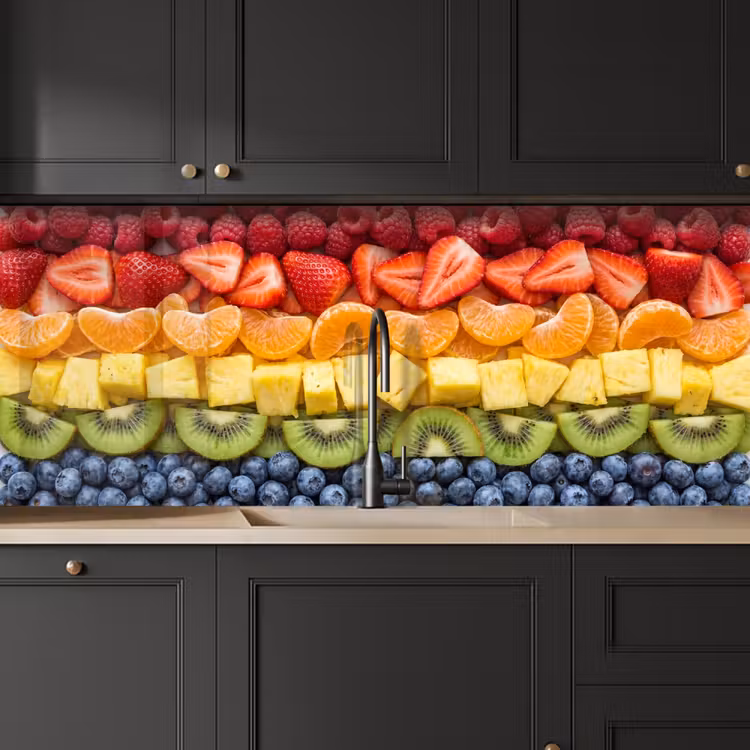 Fruit - Regenboog - Gezond - Kleurrijk keuken achterwand 2 middel -sfeer1