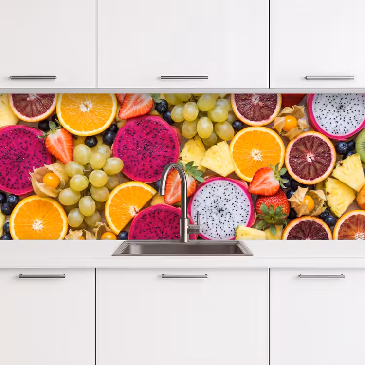 Fruit - Assortiment - Kleurrijk - Gezondheid keuken achterwand 2 middel -3d