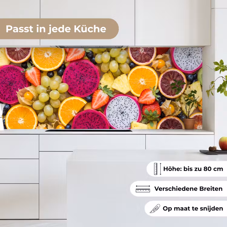 Fruit - Assortiment - Kleurrijk - Gezondheid keuken achterwand 2 middel -sfeer4_DE