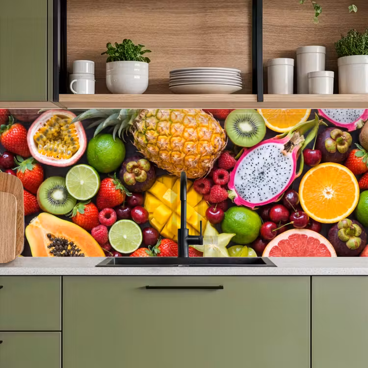 Fruit - Assortiment - Vers - Gezond - Kleurrijk keuken achterwand 2 middel -sfeer3