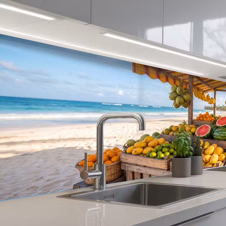 Küchenrückwand - Obst – Strand – Tropisch - Fruit - Strand - Tropisch keuken achterwand 2 middel
