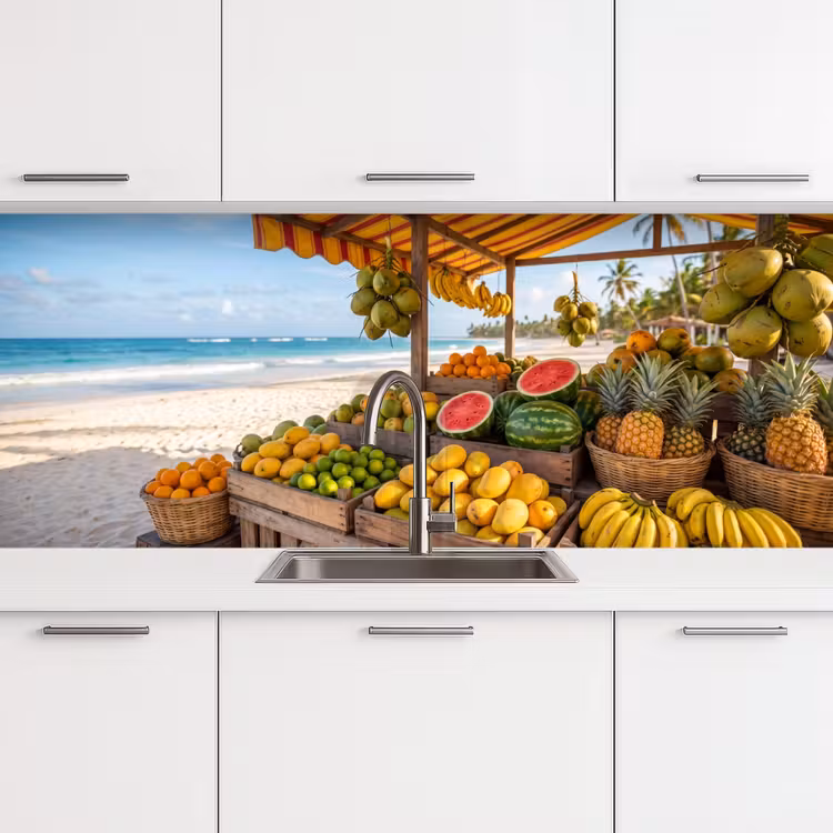 Küchenrückwand - Obst – Strand – Tropisch - Fruit - Strand - Tropisch keuken achterwand 2 middel