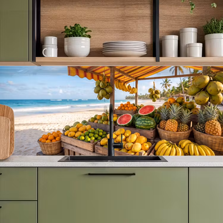 Küchenrückwand - Obst – Strand – Tropisch - Fruit - Strand - Tropisch keuken achterwand 2 middel