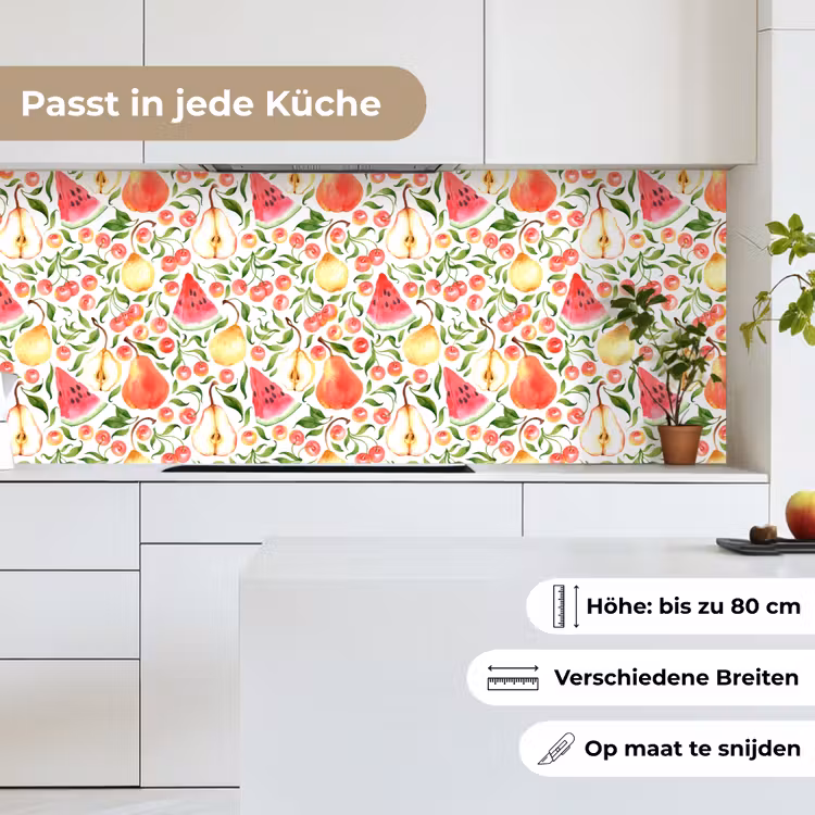 Fruit - Watermeloen - Kersen - Peer keuken achterwand 2 middel 871 -sfeer4_DE