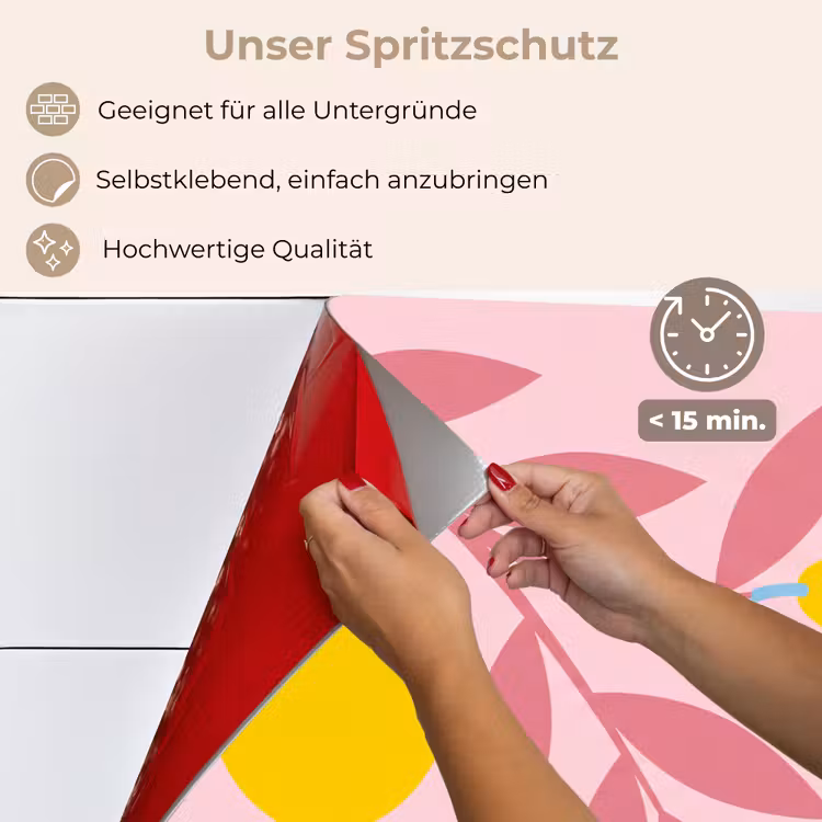 Fruit - Tak - Natuur - Abstract - Roze keuken achterwand spatscherm klein -spatscherm_DE
