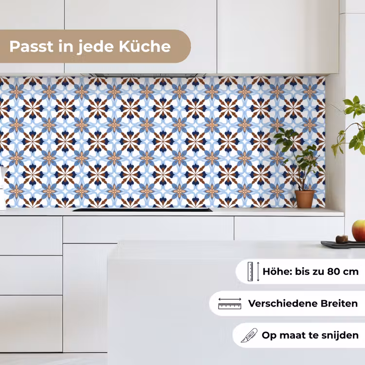 Ornament - Tegel - Kleurrijk keuken achterwand 2 middel 871 -sfeer4_DE