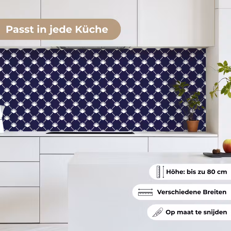 Oceaan - Schelp - Blauw - Wit keuken achterwand 2 middel 871 -sfeer4_DE