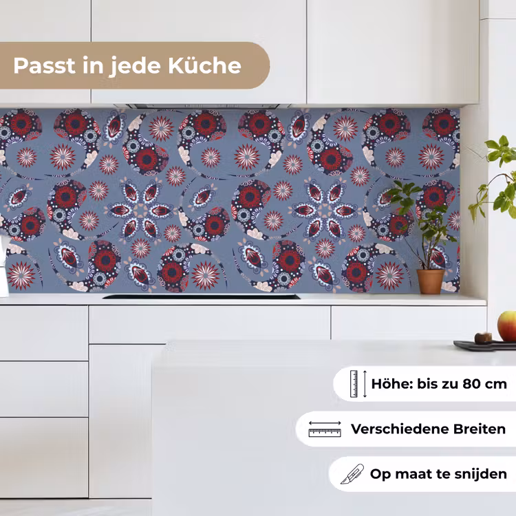 Paisley - Bloemen - Patronen keuken achterwand 2 middel 871 -sfeer4_DE