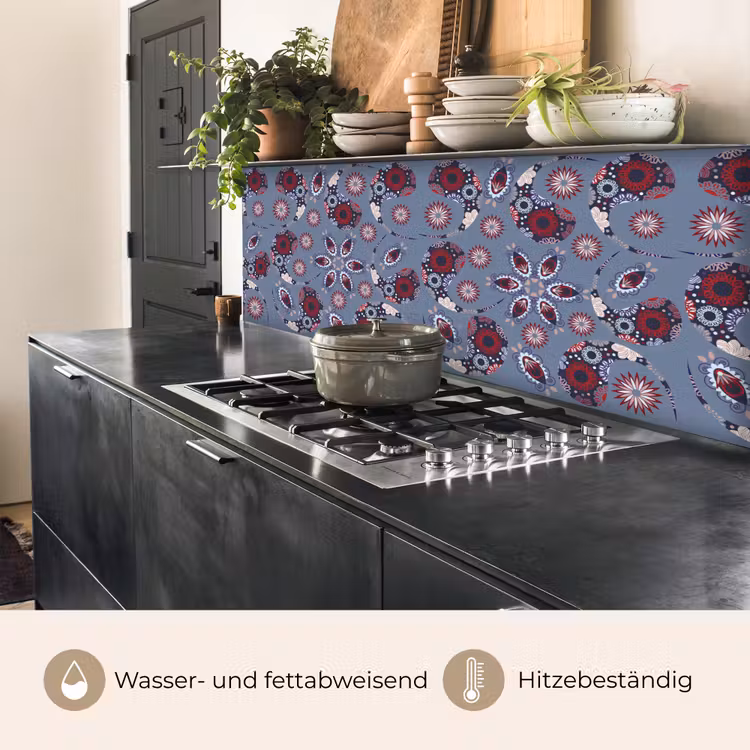 Paisley - Bloemen - Patronen keuken achterwand 2 middel 871 -usp_DE
