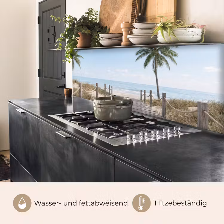 Palmbomen - Pad - Horizon keuken achterwand 2 middel -usp_DE