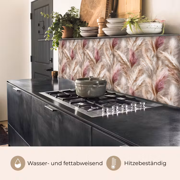 Pampasgras - Pluizig - Kleurrijk keuken achterwand 2 middel 871 -usp_DE