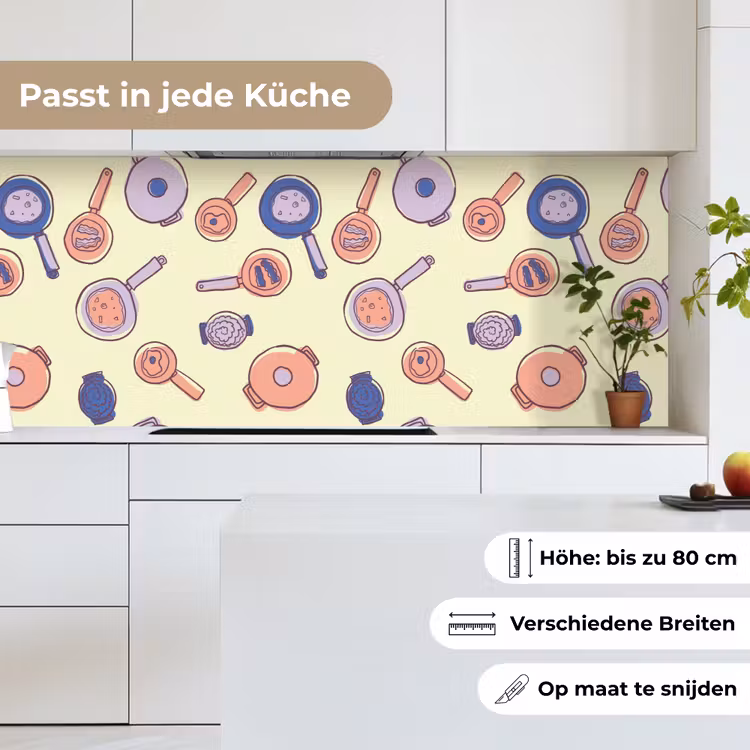Pan - Jaren 50 - Patroon keuken achterwand 2 middel 871 -sfeer4_DE