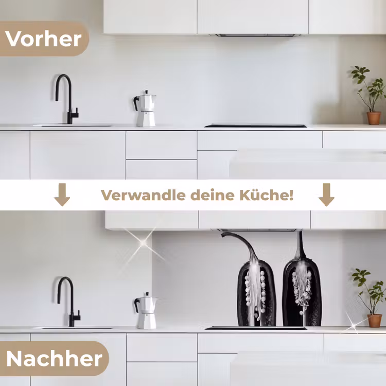 Pepers - Zwart - Wit - Zaadlijsten keuken achterwand 2 middel -voor-na_DE