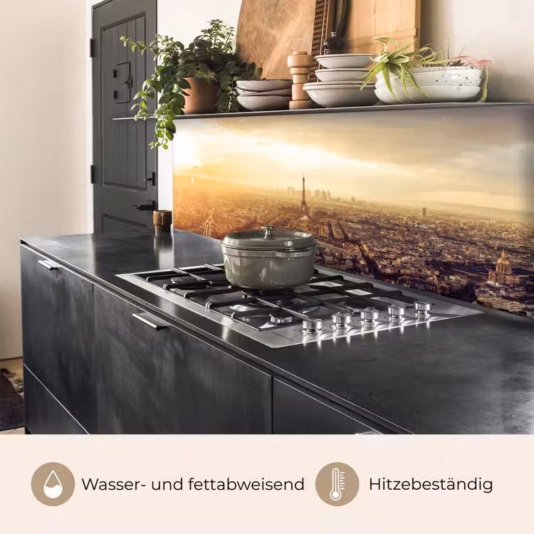 Parijs - Skyline - Zonsondergang - Steden keuken achterwand 2 middel -usp_DE