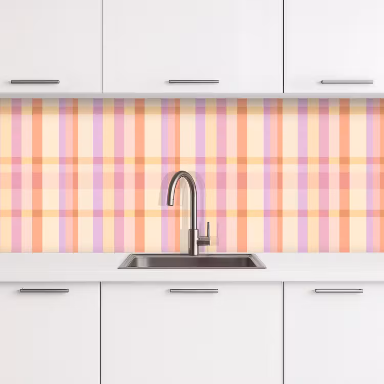 Pastel - uitpatroon - Geometrisch keuken achterwand 2 middel 871 -3d