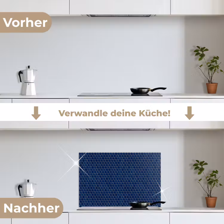 Penny - Mozaïek - Donkerblauw keuken achterwand spatscherm klein 900 -voor_na_DE