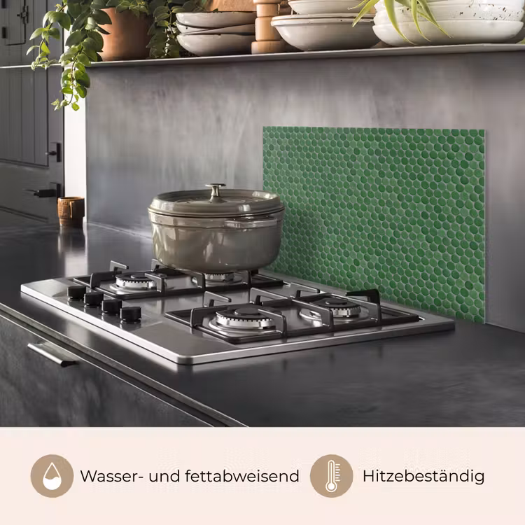 Penny - Mozaïek - Bosgroen - Green keuken achterwand spatscherm klein 900 -usp_DE