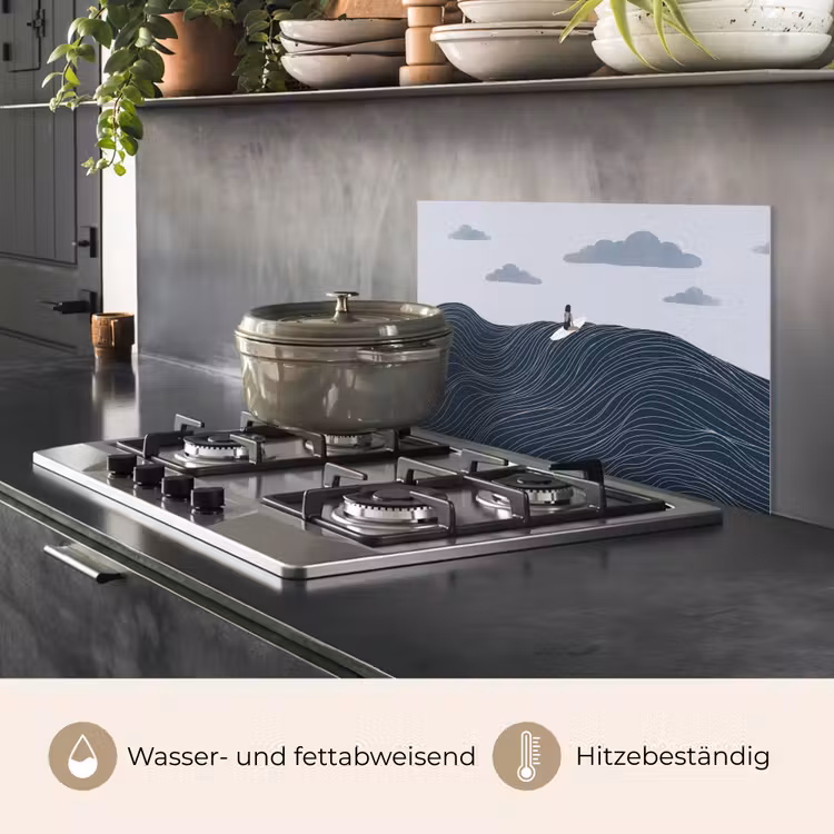 Persoon - Surfen - Oceaan - Natuur - Modern keuken achterwand spatscherm klein -usp_DE