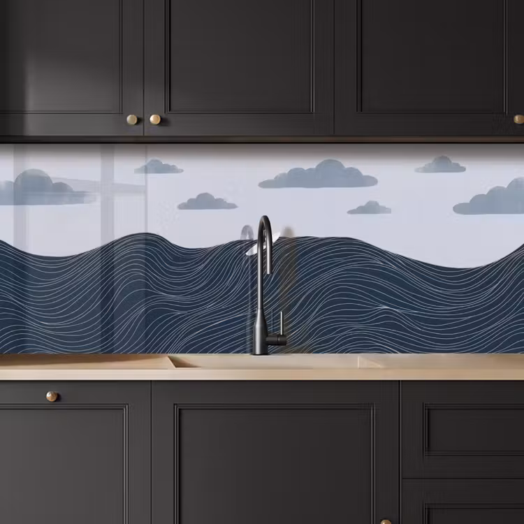 Persoon - Surfen - Oceaan - Natuur - Modern keuken achterwand 2 middel -sfeer1