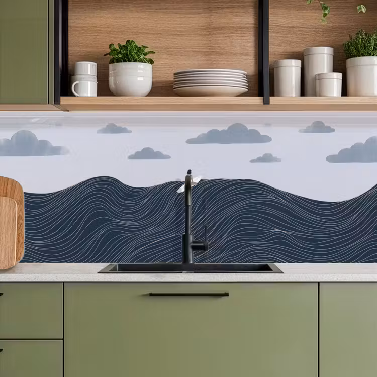 Persoon - Surfen - Oceaan - Natuur - Modern keuken achterwand 2 middel -sfeer3