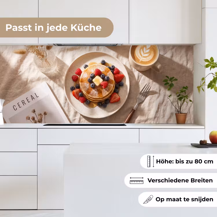 Pannenkoeken - Bessen - Ontbijt - Modern - Beige keuken achterwand 2 middel -sfeer4_DE