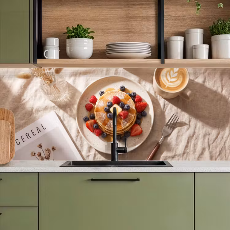 Pannenkoeken - Bessen - Ontbijt - Modern - Beige keuken achterwand 2 middel -sfeer3