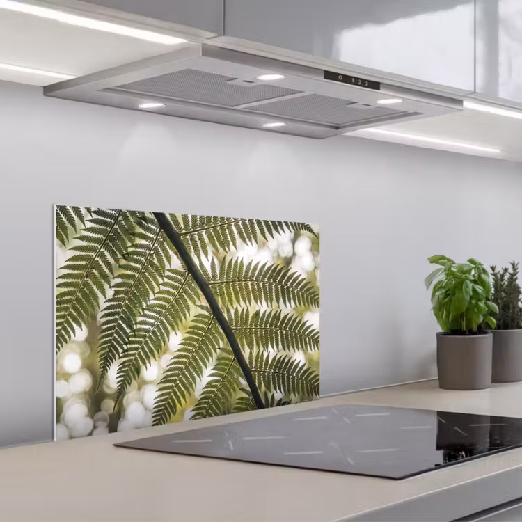 Plant - Blad - Natuur - Groen - Detail keuken achterwand spatscherm klein -3d_schuin