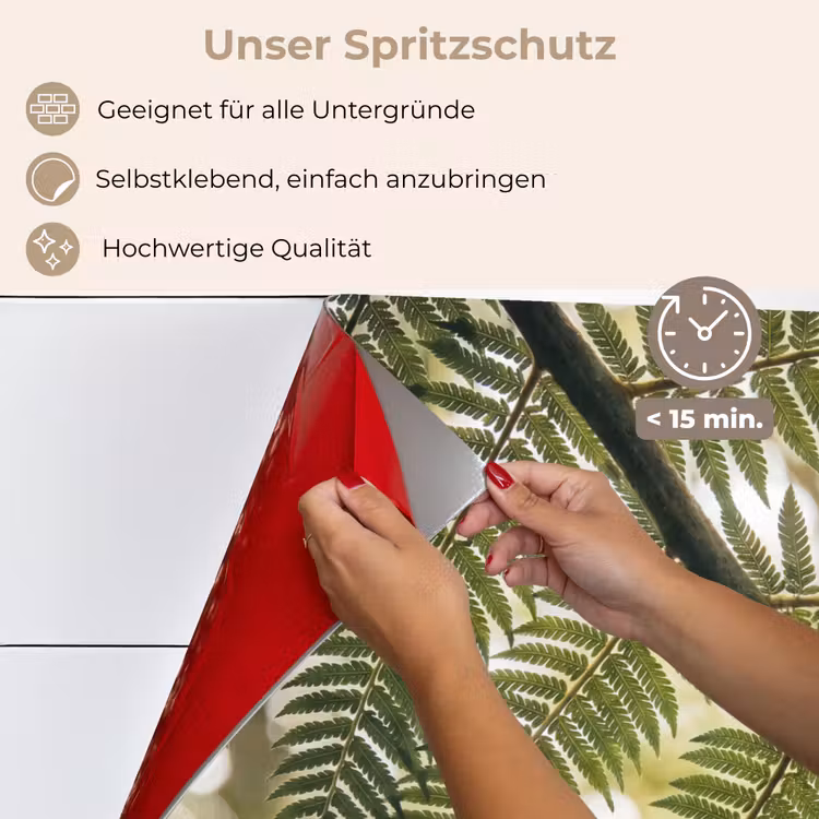 Plant - Blad - Natuur - Groen - Detail keuken achterwand spatscherm klein -spatscherm_DE