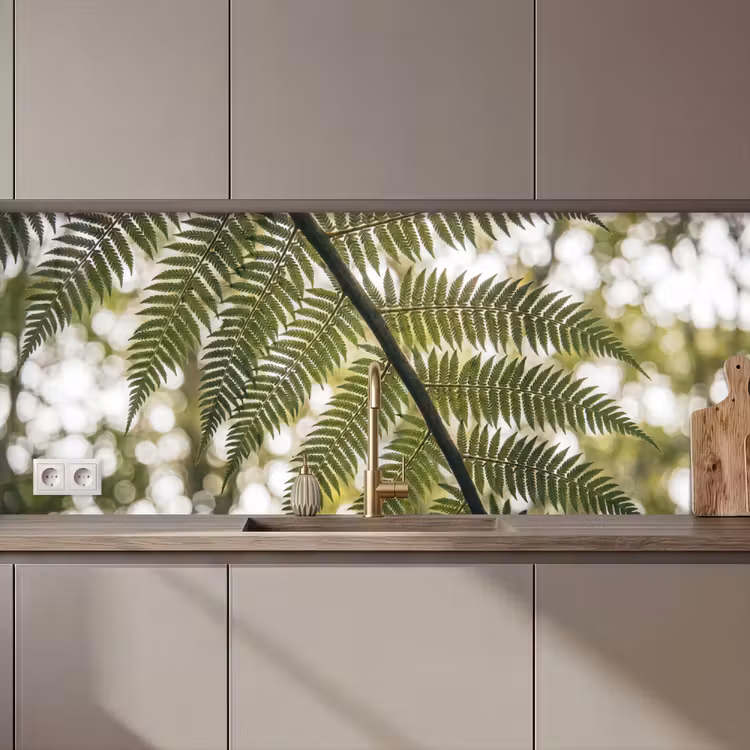 Plant - Blad - Natuur - Groen - Detail keuken achterwand 2 middel zz_3dshopping