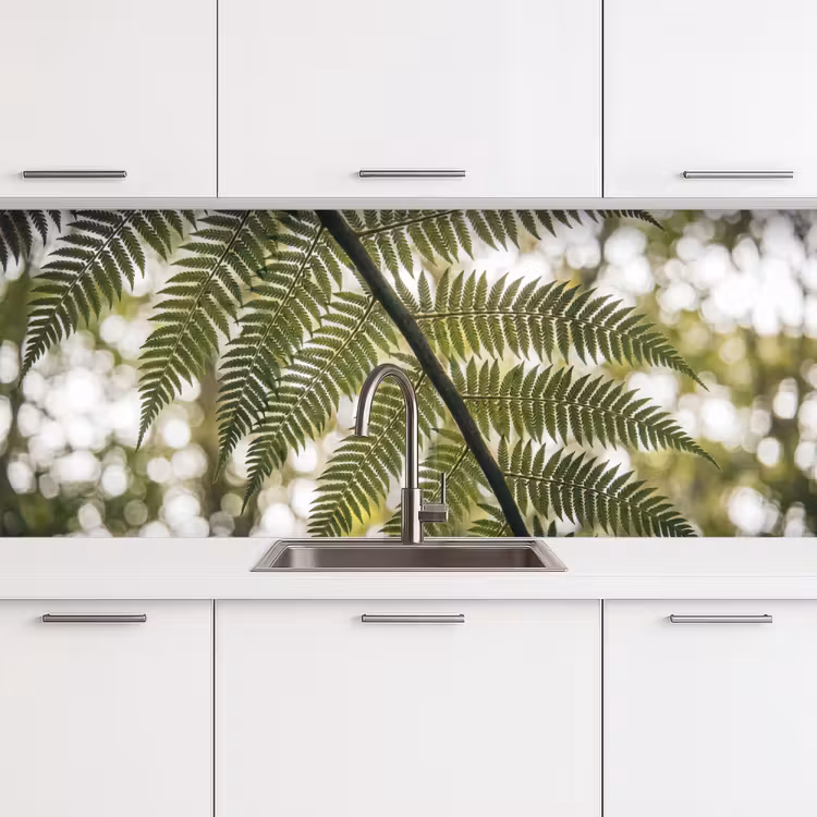 Plant - Blad - Natuur - Groen - Detail keuken achterwand 2 middel -3d