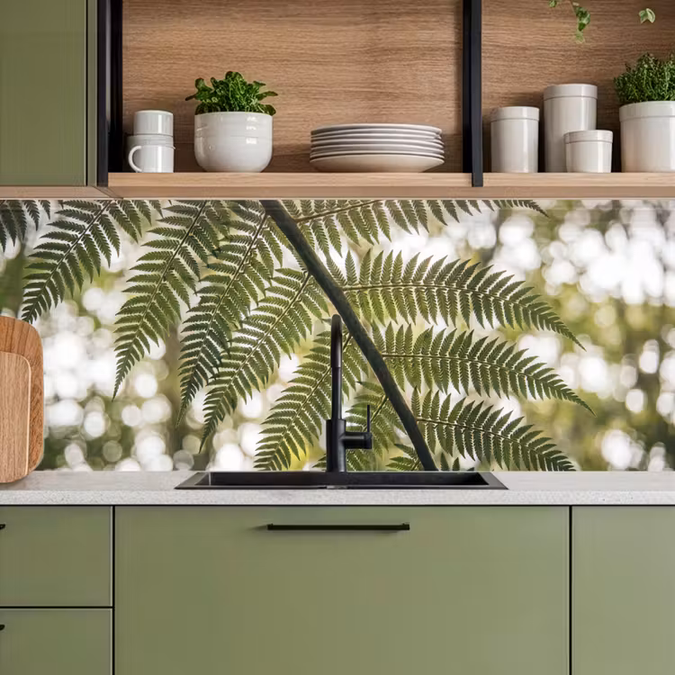 Plant - Blad - Natuur - Groen - Detail keuken achterwand 2 middel -sfeer3
