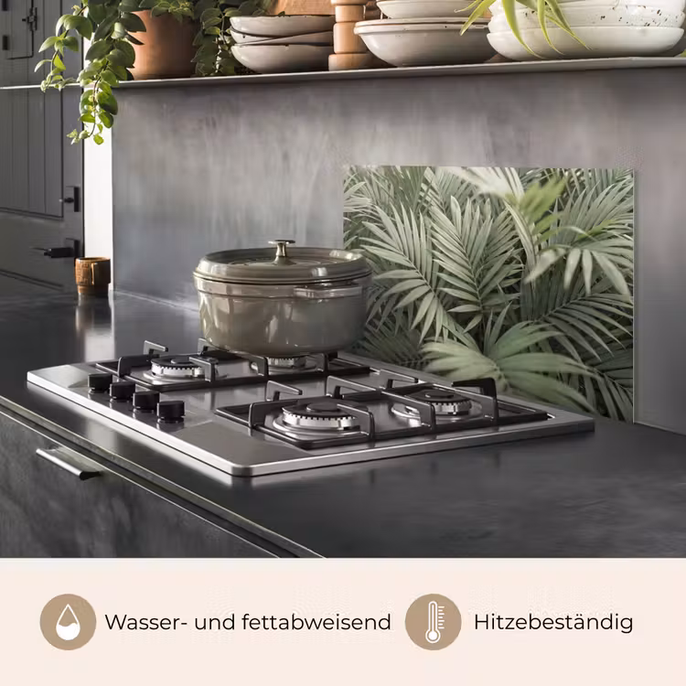 Plant - Palmbladeren - Natuur - Groen keuken achterwand spatscherm klein -usp_DE