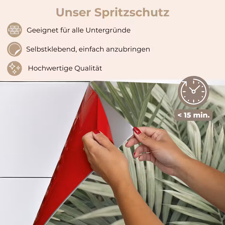 Plant - Palmbladeren - Natuur - Groen keuken achterwand spatscherm klein -spatscherm_DE