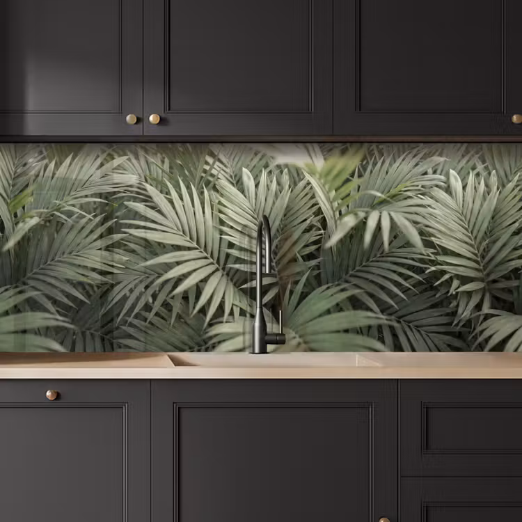 Plant - Palmbladeren - Natuur - Groen keuken achterwand 2 middel -sfeer1