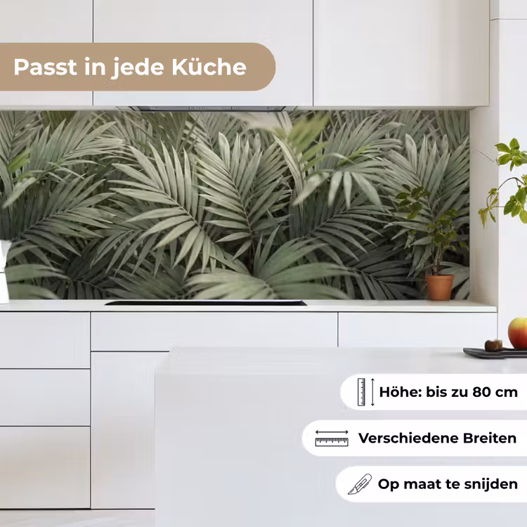 Plant - Palmbladeren - Natuur - Groen keuken achterwand 2 middel -sfeer4_DE