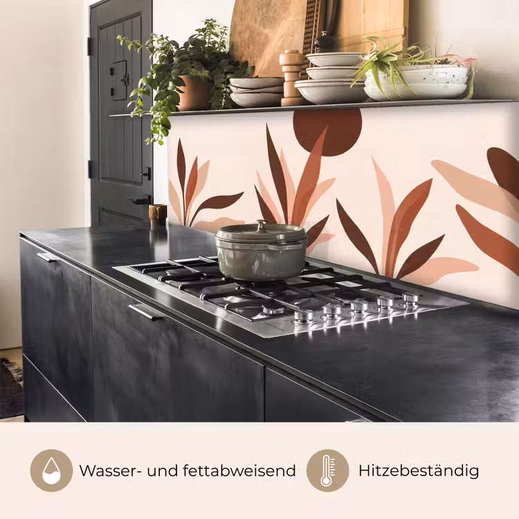 Planten - Abstract - Natuur - Bruin keuken achterwand 2 middel -usp_DE