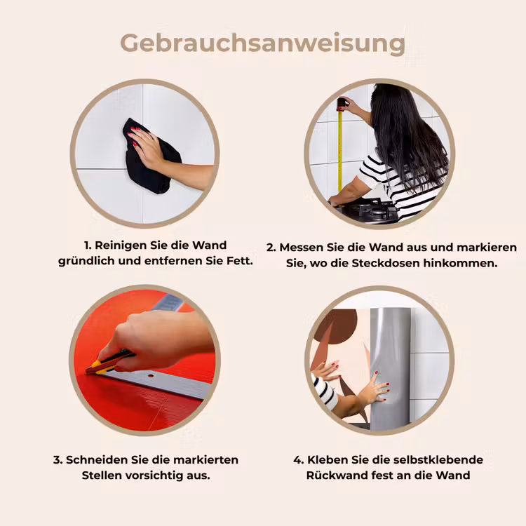 Planten - Abstract - Natuur - Bruin keuken achterwand 2 middel -gebruiksaanwijzing_DE