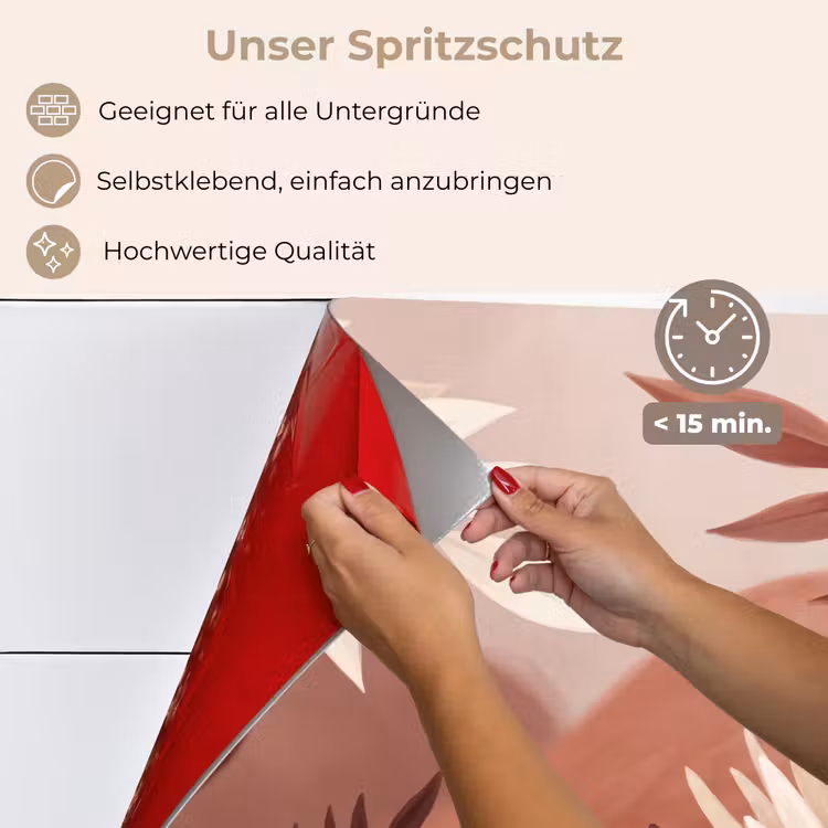 Planten - Bladeren - Botanisch - Modern - Bruin keuken achterwand spatscherm klein -spatscherm_DE