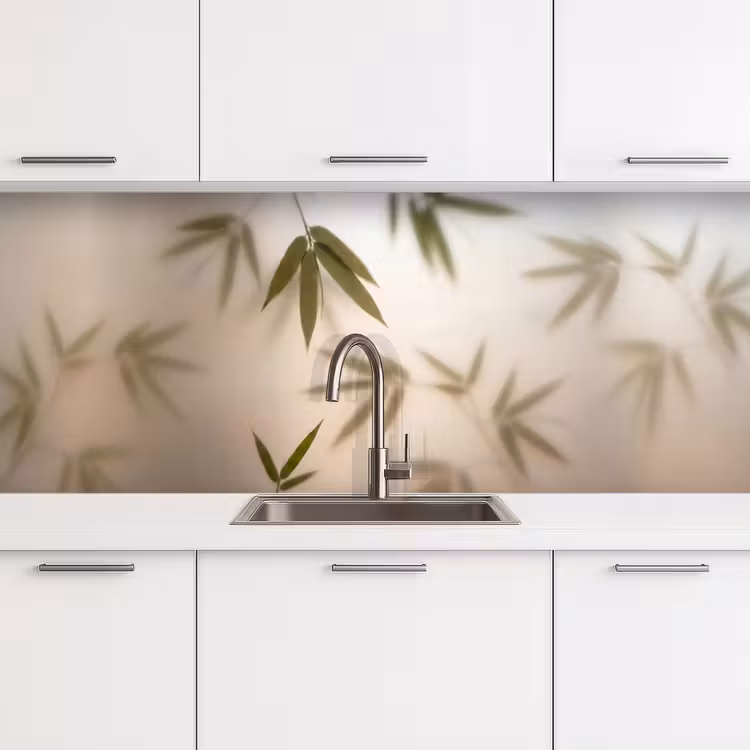 Planten - Bladeren - Natuur - Groen keuken achterwand 2 middel -3d