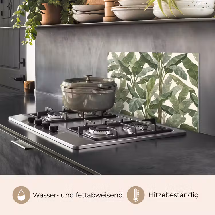 Planten - Bladeren - Tropisch - Groen keuken achterwand spatscherm klein -usp_DE