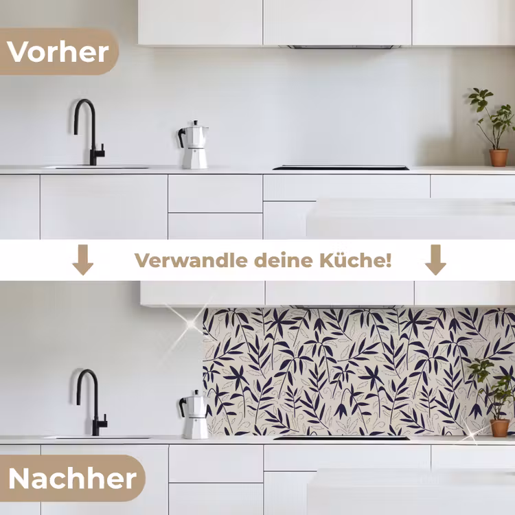 Planten - Japan - Patronen keuken achterwand 2 middel 871 -voor-na_DE