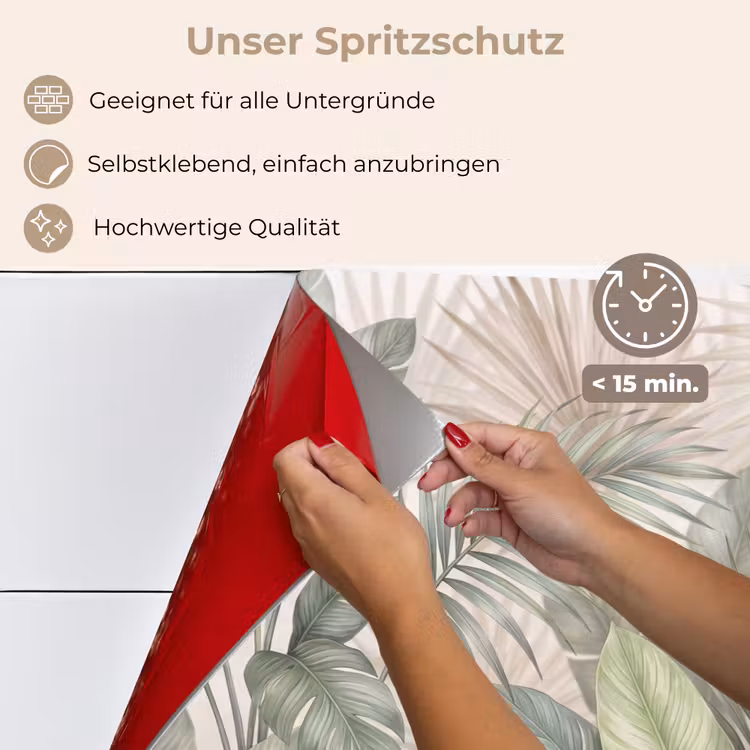 Planten - Tropisch - Bladeren - Groen - Natuur keuken achterwand spatscherm klein -spatscherm_DE