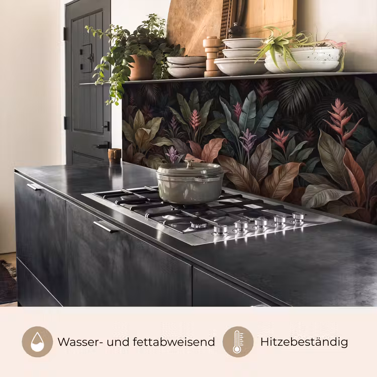 Planten - Tropisch - Jungle - Donker - Natuur keuken achterwand 2 middel -usp_DE