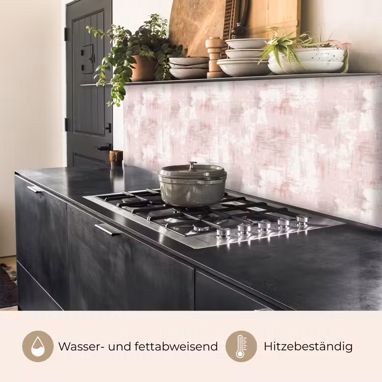 Penseelstrepen - Verbleekte - Roze keuken achterwand 2 middel 871 -usp_DE