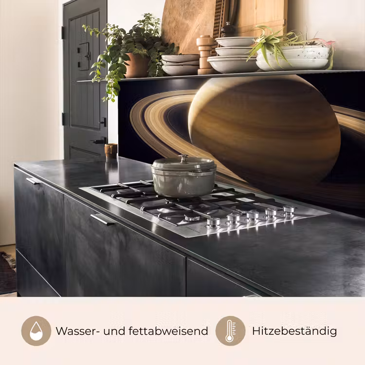 Küchenrückwand - Planet – Ringe – Weltraum - Planeet - Ringen - Ruimte keuken achterwand 2 middel