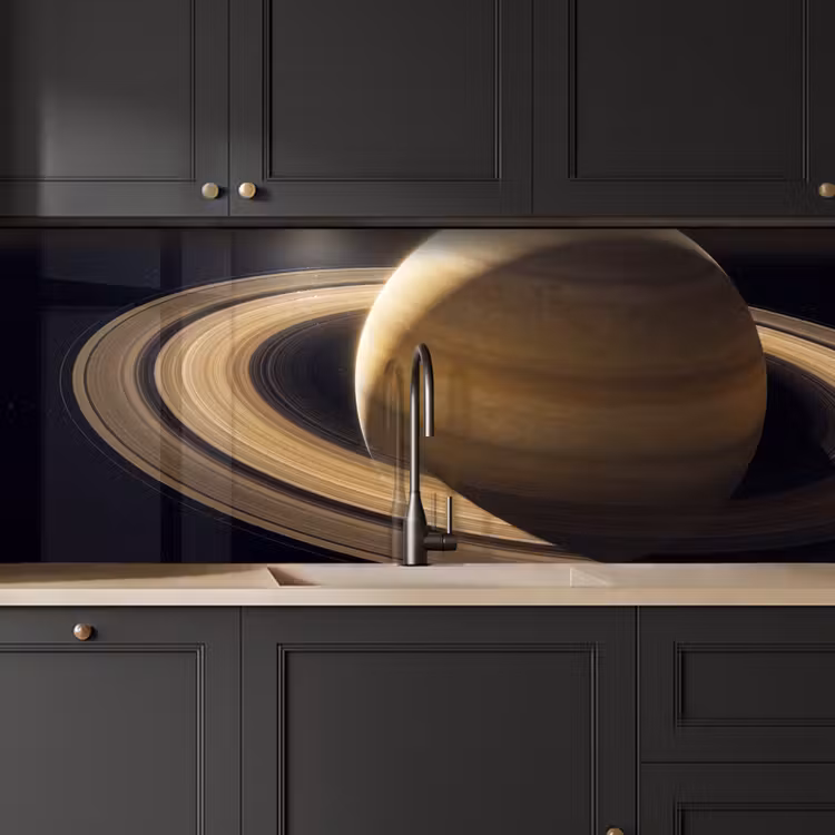 Küchenrückwand - Planet – Ringe – Weltraum - Planeet - Ringen - Ruimte keuken achterwand 2 middel